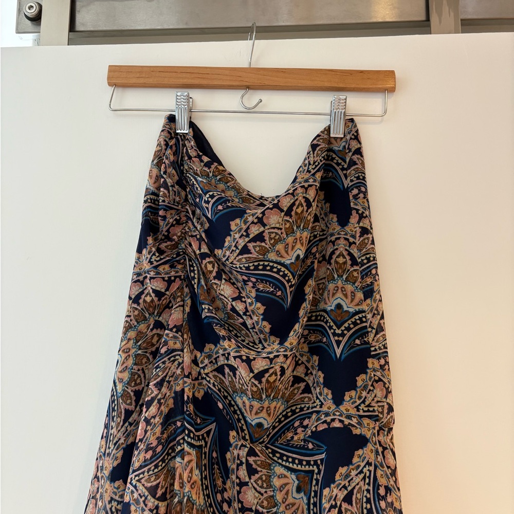 MISA Los Angeles Floral Paisley Print skirt, size XS